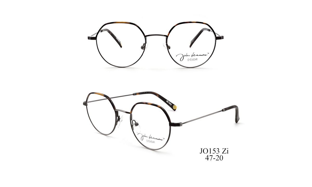 John Lennon Eyewear frame style JO153, tortoiseshell round metal