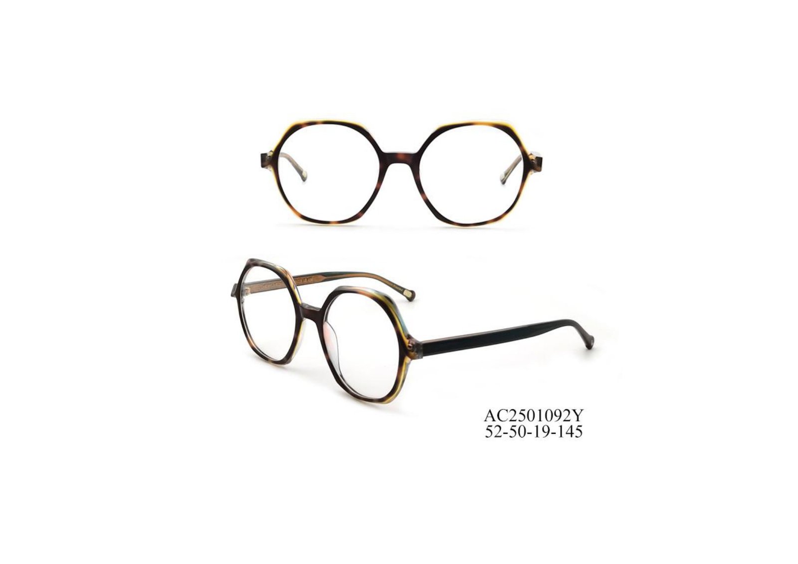 Luxury Collection lady's round tortoiseshell acetate frame AC2501092Y